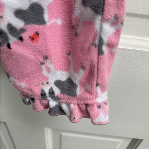 Simple Joys by Carter's 4T Girls Fleece Pajama Bottoms with Cows - Picture 3 of 5